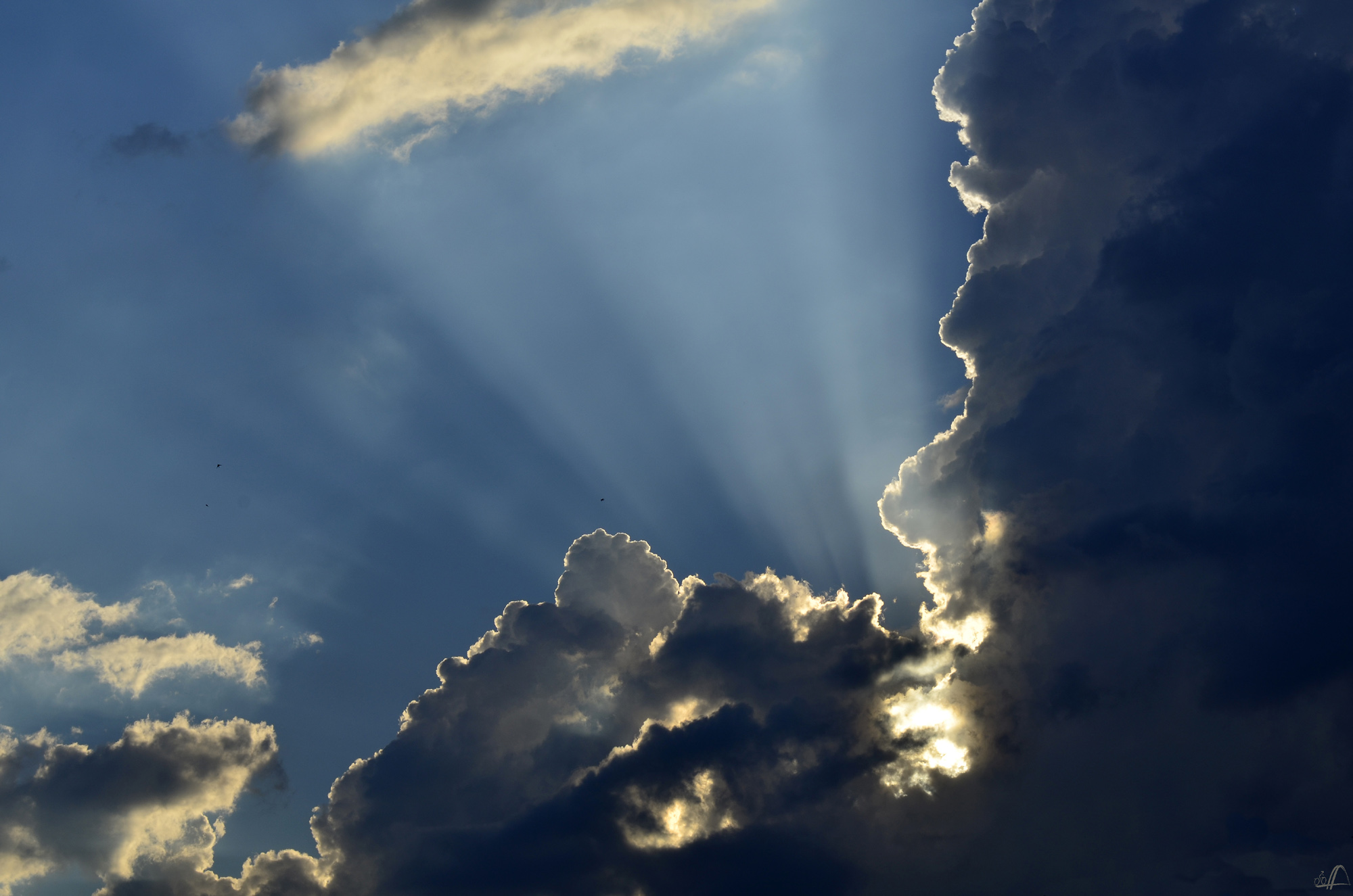 Sonnenschein nach einem Gewitter