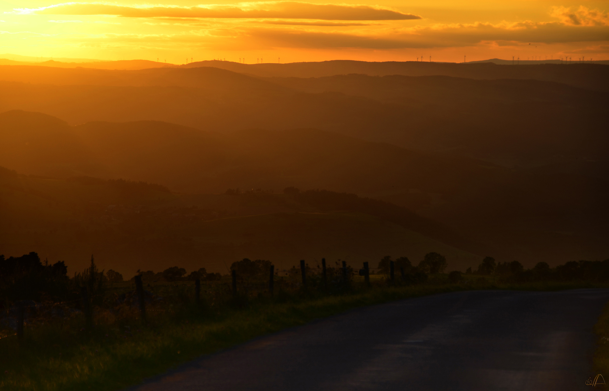 Abend im Massif Central